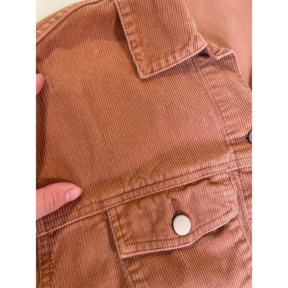Uniqlo Womens‎ Oversized Corduroy Chore Jacket Size M Coat Utility Workwear 90s - Picture 5 of 16